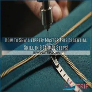 how to sew a zipper