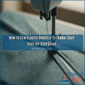 how to sew elastic directly to fabric