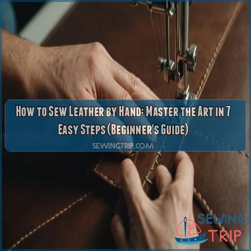 how to sew leather by hand