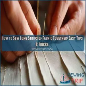 how to sew long strips of fabric together