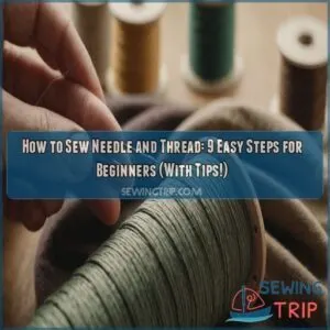 how to sew needle and thread