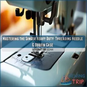 how to thread a singer heavy duty sewing machine