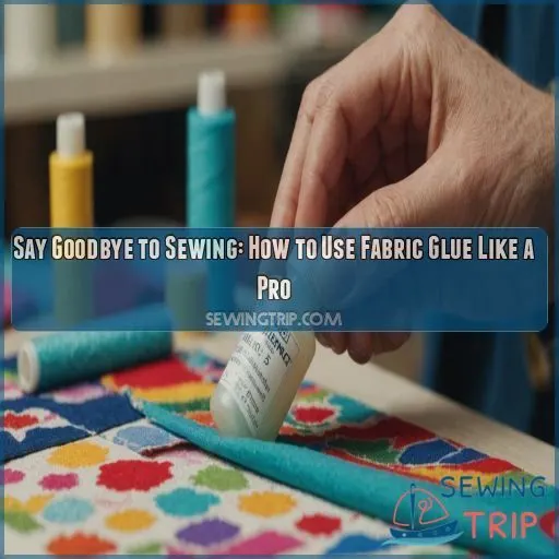 how to use fabric glue instead of sewing