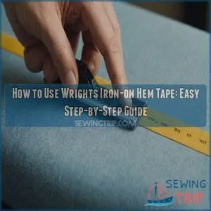 how to use wrights iron on hem tape