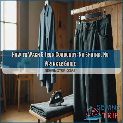 how to wash and iron corduroy without shrinking or wrinkling