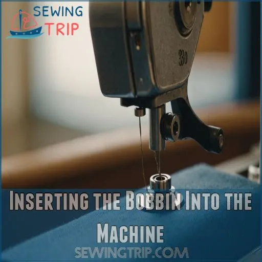 Inserting the Bobbin Into the Machine