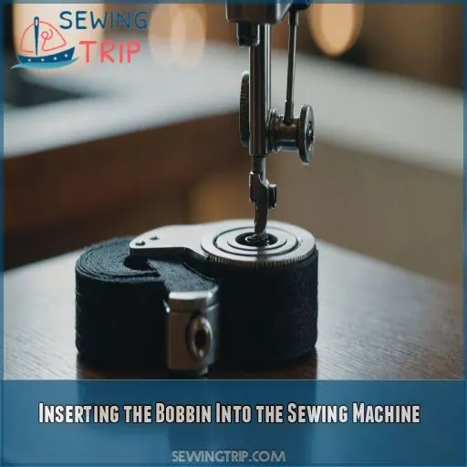 Inserting the Bobbin Into the Sewing Machine