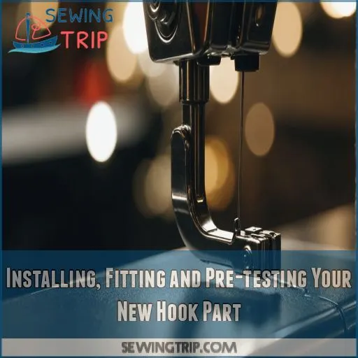 Installing, Fitting and Pre-testing Your New Hook Part