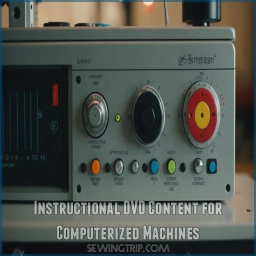 Instructional DVD Content for Computerized Machines