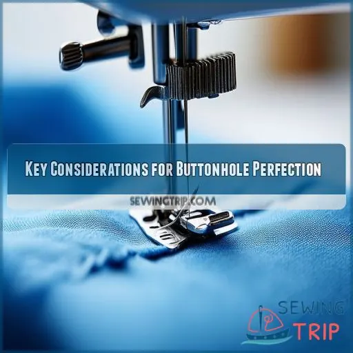 Key Considerations for Buttonhole Perfection