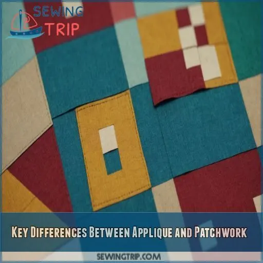 Key Differences Between Applique and Patchwork