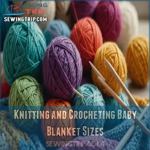 Knitting and Crocheting Baby Blanket Sizes