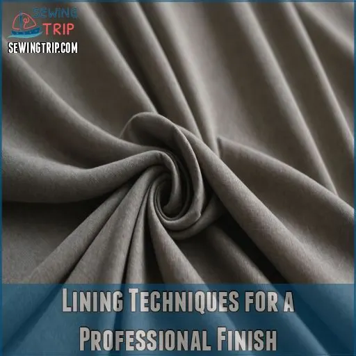 Lining Techniques for a Professional Finish