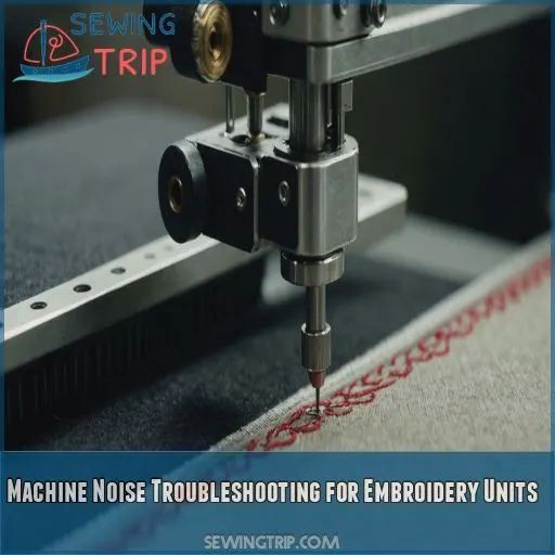 Machine Noise Troubleshooting for Embroidery Units