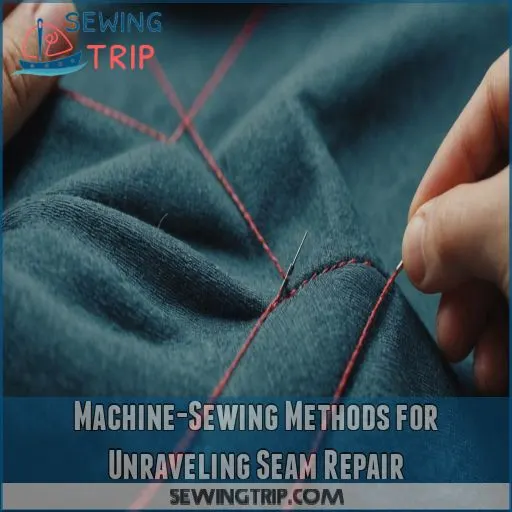 Machine-Sewing Methods for Unraveling Seam Repair