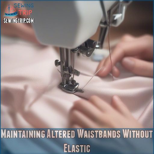 Maintaining Altered Waistbands Without Elastic Maintaining Altered Waistbands Without Elastic
