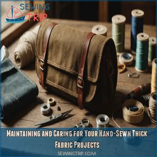 Maintaining and Caring for Your Hand-Sewn Thick Fabric Projects