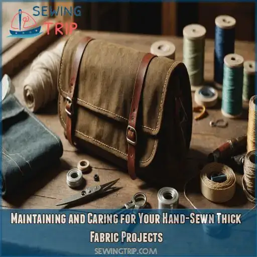 Maintaining and Caring for Your Hand-Sewn Thick Fabric Projects