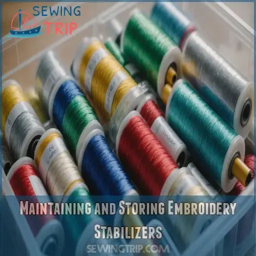 Maintaining and Storing Embroidery Stabilizers