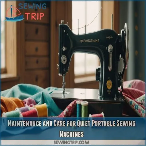 Maintenance and Care for Quiet Portable Sewing Machines