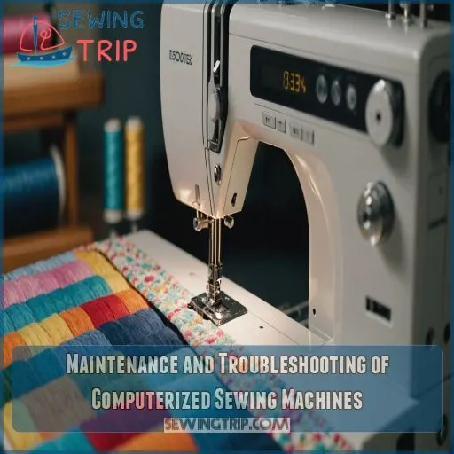 Maintenance and Troubleshooting of Computerized Sewing Machines