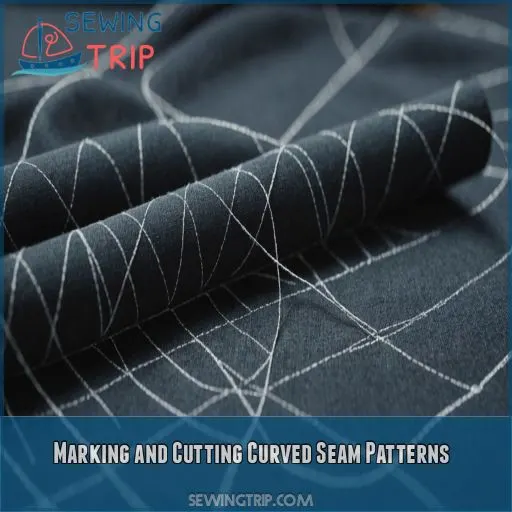 Marking and Cutting Curved Seam Patterns