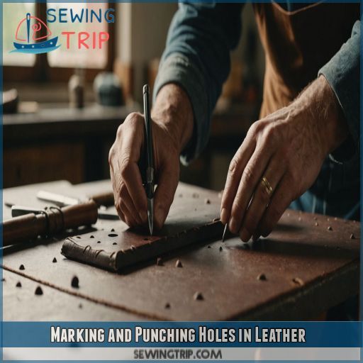 Marking and Punching Holes in Leather