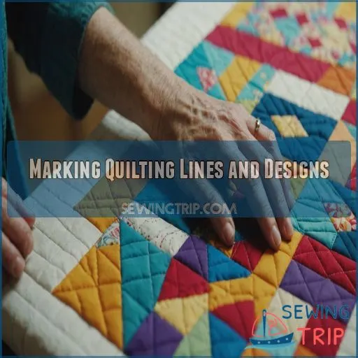 Marking Quilting Lines and Designs