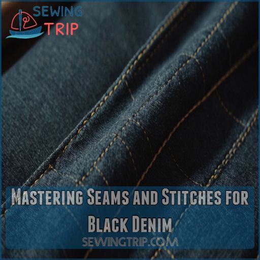 Mastering Seams and Stitches for Black Denim