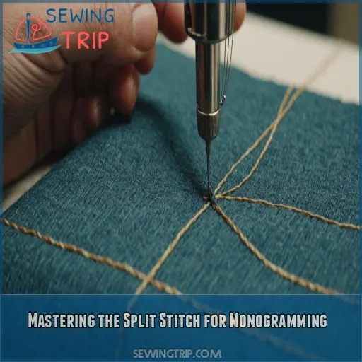 Mastering the Split Stitch for Monogramming