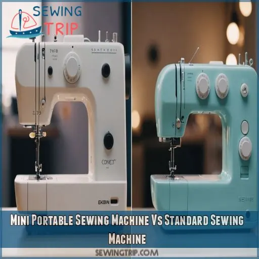 Mini Portable Sewing Machine Vs Standard Sewing Machine