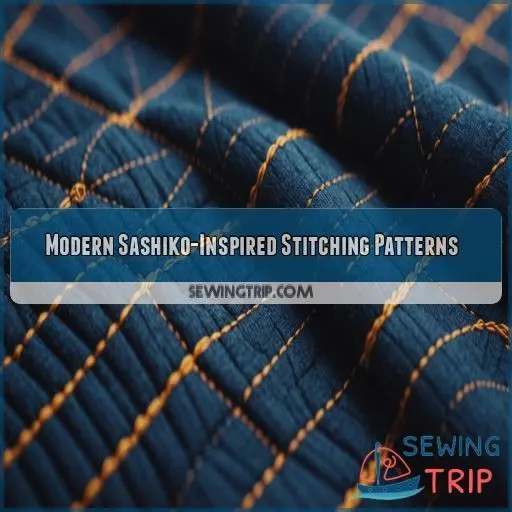 Modern Sashiko-Inspired Stitching Patterns