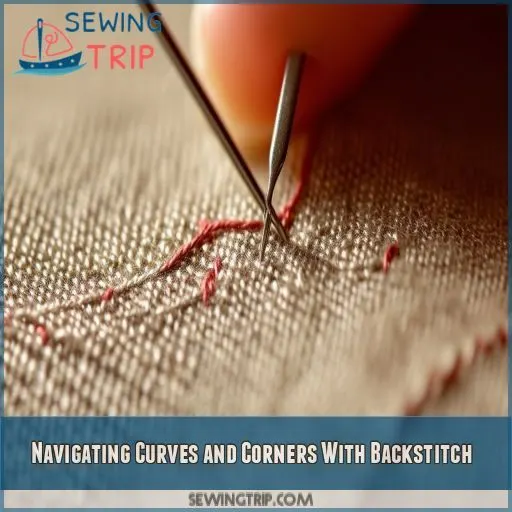 Navigating Curves and Corners With Backstitch