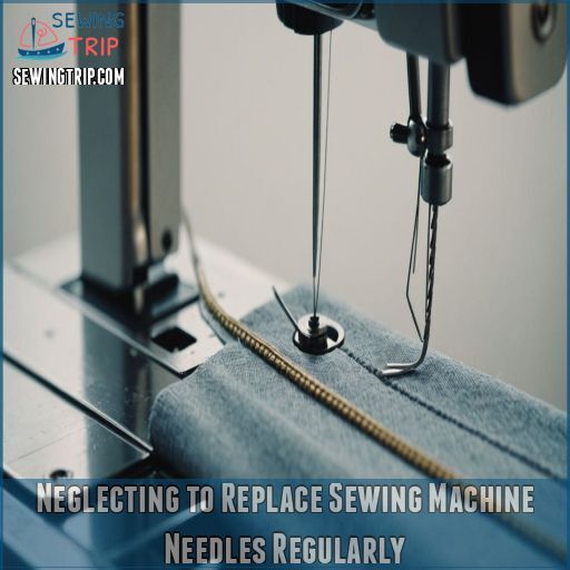 Neglecting to Replace Sewing Machine Needles Regularly Neglecting to Replace Sewing Machine Needles Regularly