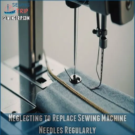 Neglecting to Replace Sewing Machine Needles Regularly