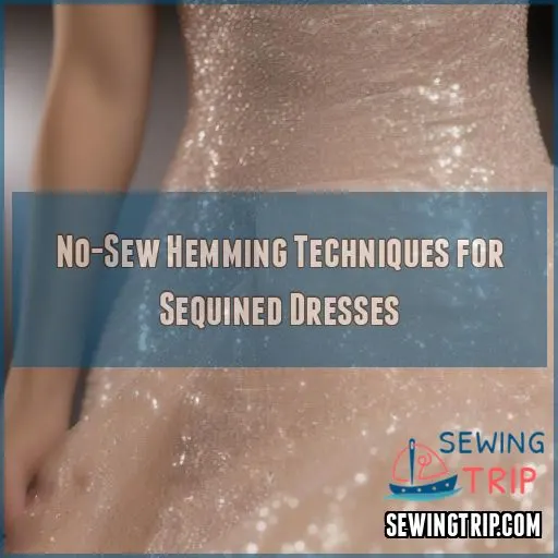 No-Sew Hemming Techniques for Sequined Dresses