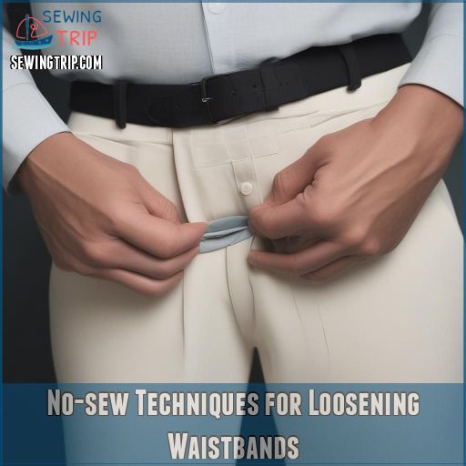 No-sew Techniques for Loosening Waistbands No-sew Techniques for Loosening Waistbands