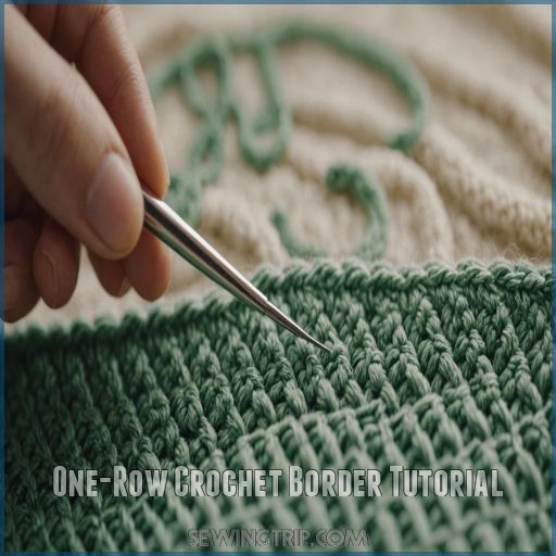 One-Row Crochet Border Tutorial