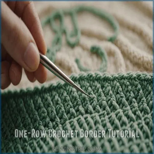 One-Row Crochet Border Tutorial