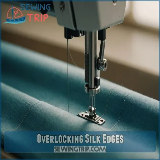 Overlocking Silk Edges