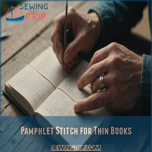 Pamphlet Stitch for Thin Books