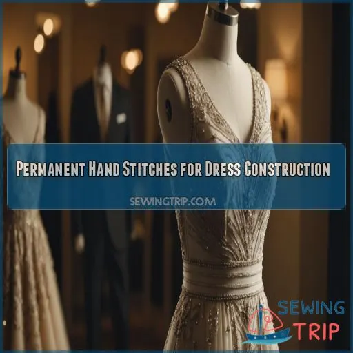 Permanent Hand Stitches for Dress Construction