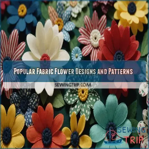 Popular Fabric Flower Designs and Patterns