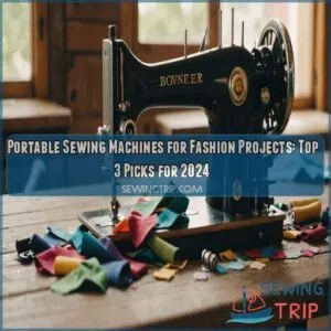 Portable sewing machines for fashion projects