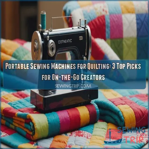 Portable sewing machines for quilting