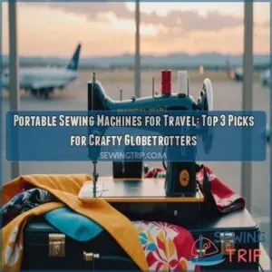 Portable sewing machines for travel