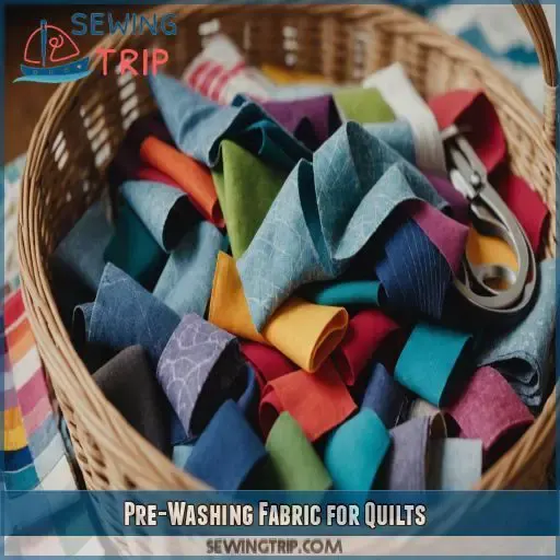 Pre-Washing Fabric for Quilts