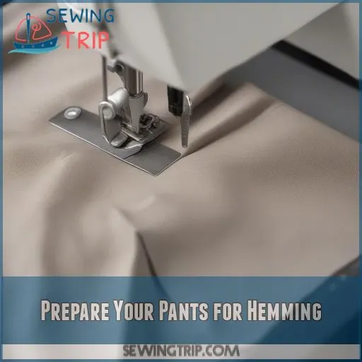 Prepare Your Pants for Hemming