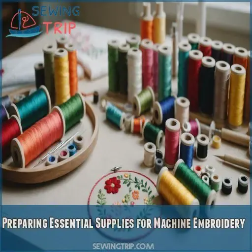 Preparing Essential Supplies for Machine Embroidery