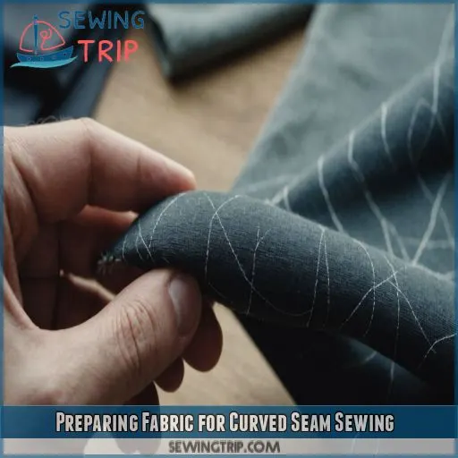 Preparing Fabric for Curved Seam Sewing